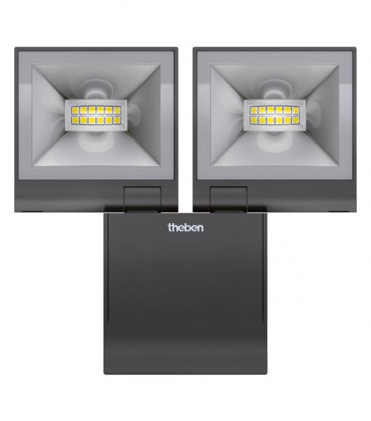 Photo theLeda S20 L NOIR - Projecteur LED 20W noir. IP55. 2 X 840 lm. 4000 K. IRC 80. IK 04 | Ref : 1020724