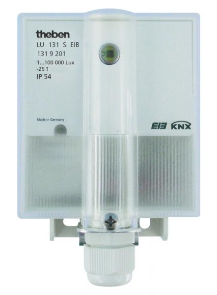 Photo LUNA 131 S KNX - Capteur de luminosité et température. Protocole KNX. IP54. 5 canaux paramétrables. Réglage luminosité 1-100000 lux. Réglage température -20-+55°C. | Ref : 1319201