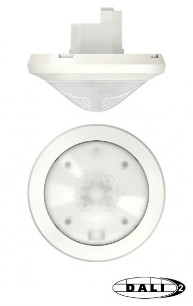 Photo thePassa P360-221 DALI UP WH - Dtecteur de prsence 360 blanc. fixation encastr plafond. IP54. Commande de 50 ballasts lectronique maxi. Dtection 30m X 5m  2.5 m de haut. Tempo clairage 10 sec-60 min. 2 circuits lumire adressables.  | Ref : 2010340