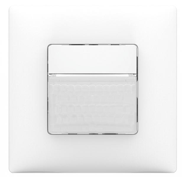Photo theMura S180-100 2W UP BLANC - Détecteur de mouvement. fixation murale encastrée. Angle de détection 180°, portée 17 m à 1.2 m de haut.IP20. Raccordement 2 fils uniquement minuterie. Contact impulsion. | Ref : 2060670