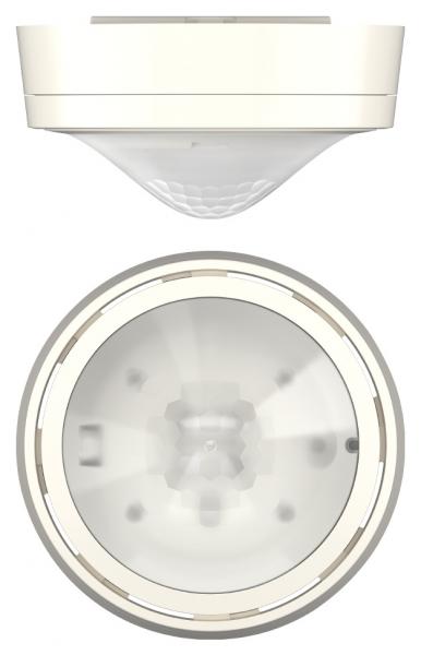 Photo D�tecteur pr�sence 360� KNX + capteur CO2 + Capteur d\'humidit� + sonde de temp�rature et capteur de la pression de l\'air barom�trique. Trois seuils d\'humidit� relative et de concentration en CO2 param�trables individuellements + 4 entr�e | Ref : 2079900