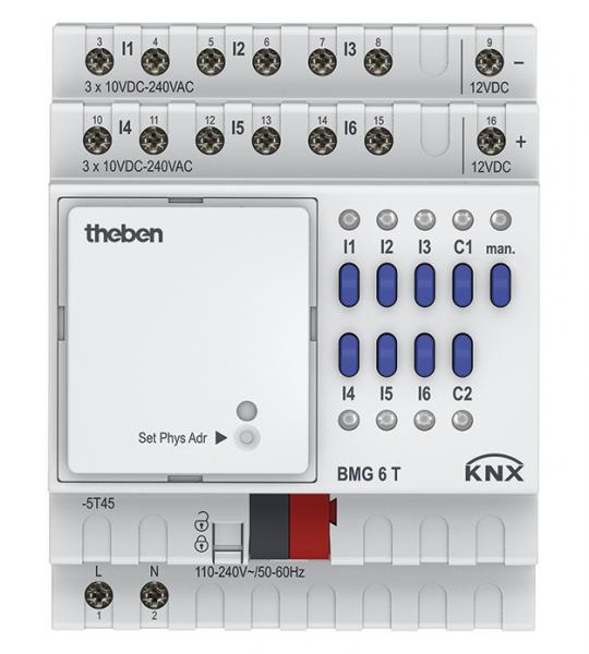 Photo BMG 6 T KNX - Module KNX 6 entres binaires 8-250V AC-DC srie MIX | Ref : 4930230