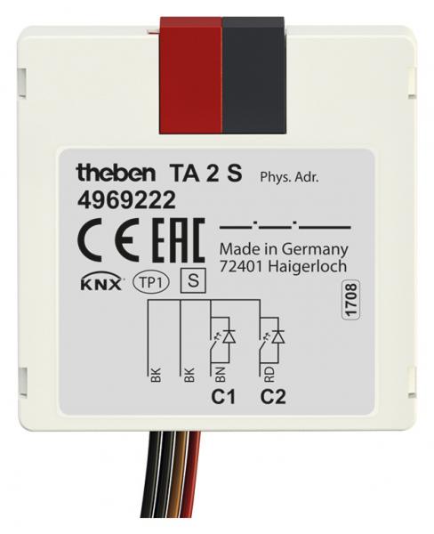 Photo TA2 S KNX - Module encastr 2 entres binaires KNX. Interface pour bouton poussoir. | Ref : 4969222