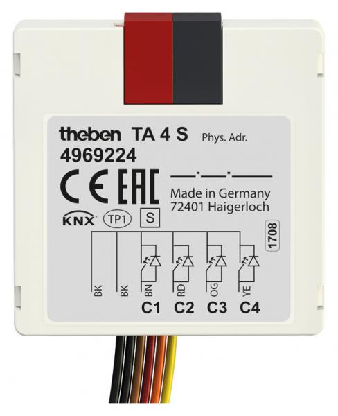 Photo TA4 S KNX - Module encastr 4 entres binaires KNX. Interface pour bouton poussoir. | Ref : 4969224