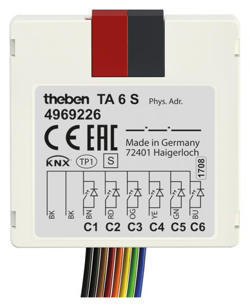 Photo TA 6 S  KNX - Module encastr 6 entres binaires KNX. Interface pour bouton poussoir. | Ref : 4969226