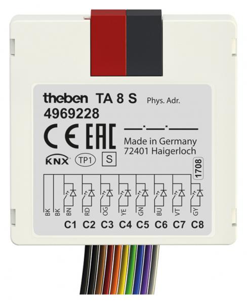 Photo TA 8 S  KNX - Module encastr 8 entres binaires KNX. Interface pour bouton poussoir. | Ref : 4969228