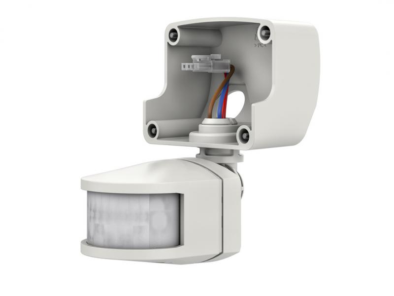 Photo theLeda B Module Dtecteur WH - Dtecteur de mouvement blanc pour theLeda B. Angle de dtection 180, porte 12 m  2.5m de Hauteur. IP55. Contact aliment 10A. Coupure lampe LED max 150W. temporisation 5 sec  15 min. | Ref : 9070760