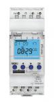 THEBEN Tr 611 top 3 - interrupteur horaire digital modulaire. fixation sur rail din, 2 modules. programme 24h/7jrs. tension 230v. 1 contact 16a. 84 pas de programme. 1 entre externe pour drogation.compatible obelisk top3 6110130