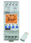 THEBEN Tr 611 top2 24v - interrupteur horaire digital modulaire. fixation sur rail din, 2 modules. programme 24h/7jrs. tension 24v. 1 contact 16a. 84 pas de programme. 1 entre externe pour drogation. 6114100