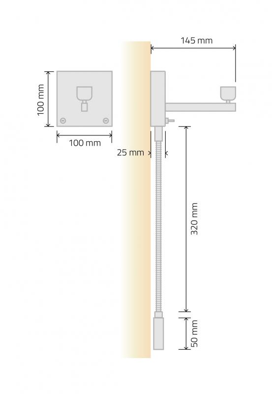 Vignette 2 produit Lisseuse patre mixte E27+LED | Ref : W4840