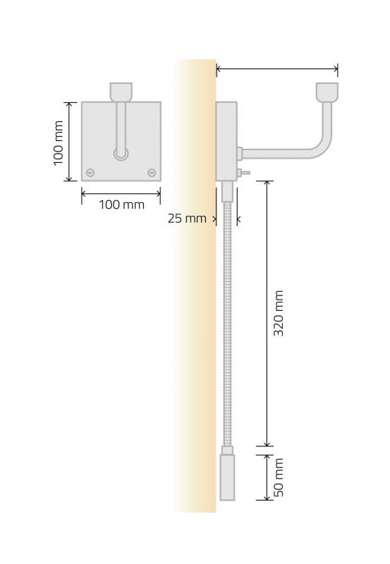 Vignette 2 produit Lisseuse patre mixte E27+LED | Ref : W4842
