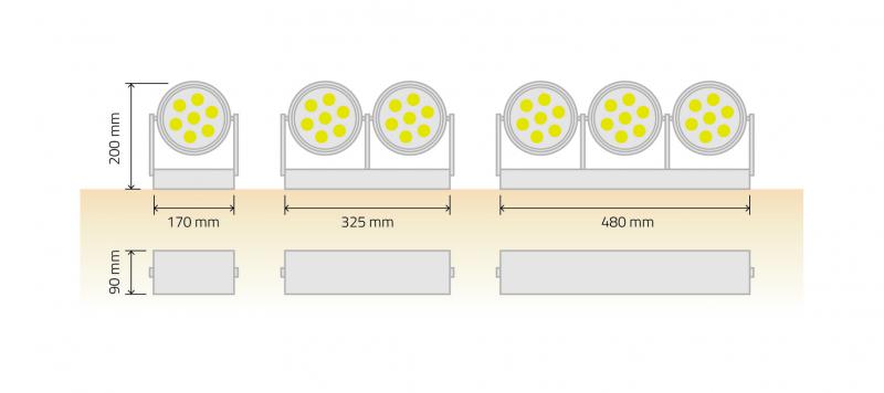 Vignette 3 produit Ref : RADAR1 | 1 Spot pat�re �111 1750Lm