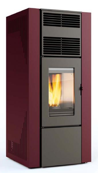 Photo Poêle à pellets étanche DELPHINE 9 kw Bordeaux | Ref : 67025