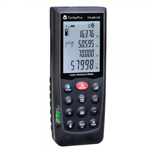 Photo Télémètre laser professionnel, de 0,05 à 70m, bluetooth, mémorise 20 mesures | Ref : TPLDM150