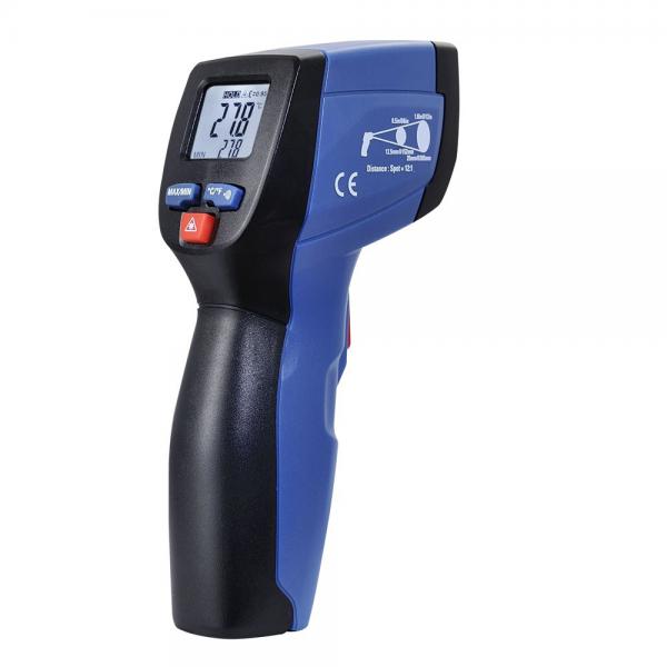 Photo Mini thermomètre infrarouge double faisceau laser + 500°C | Ref : TT820B