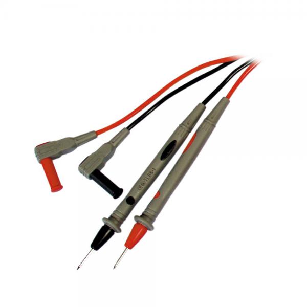 Photo Jeu de cordons modulaires pointe de touche 2mm cat III 1000V-10A | Ref : TT881
