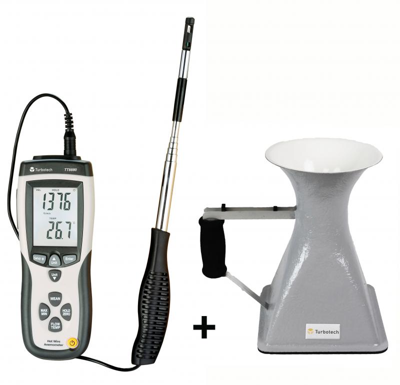 Anémomètre à fil chaud cône débit d'air TURBO TRONIC TT8880/K35 — free download