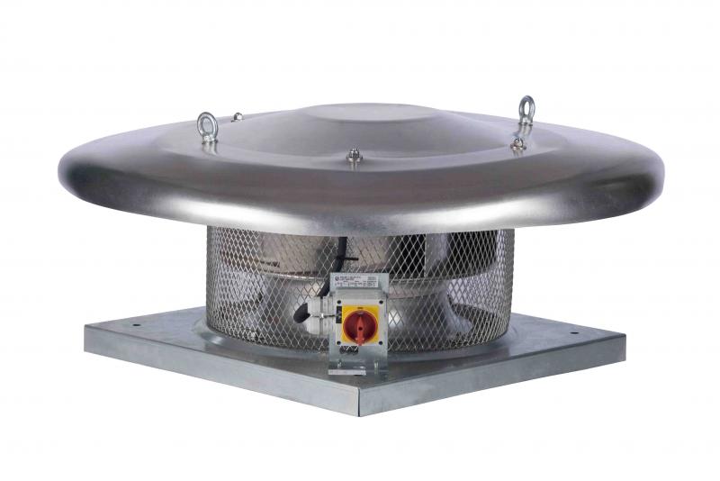 Photo Tourelle centrifuge horizontale, 2960 m3/h, inter de prox D 355 mm, mono 230V - CRHB/4-355 | Ref : 200486       