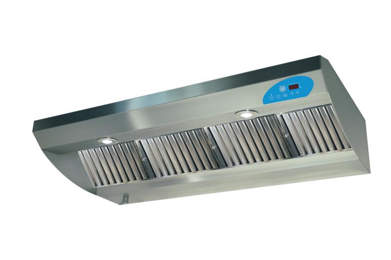 Photo Hotte statique INOX CUISINE PROFESSIONNELLE 2 FILTRES GALVA largeur 1200 MM - KARA 1200 STC | Ref : 220351       