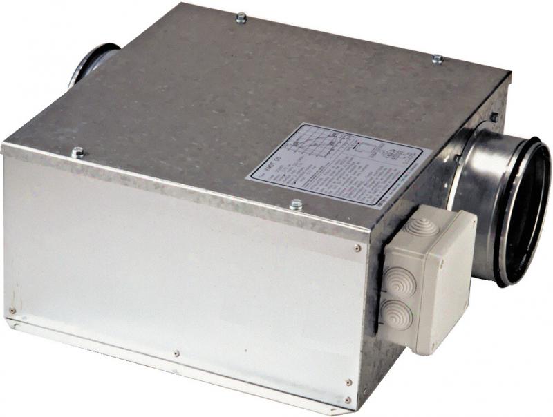 Photo Caisson de ventilation extra-plat isol� 25 mm, 500 m3/h, HT 25 cm, D 160 mm - CATB 005 ISOLE | Ref : 243275