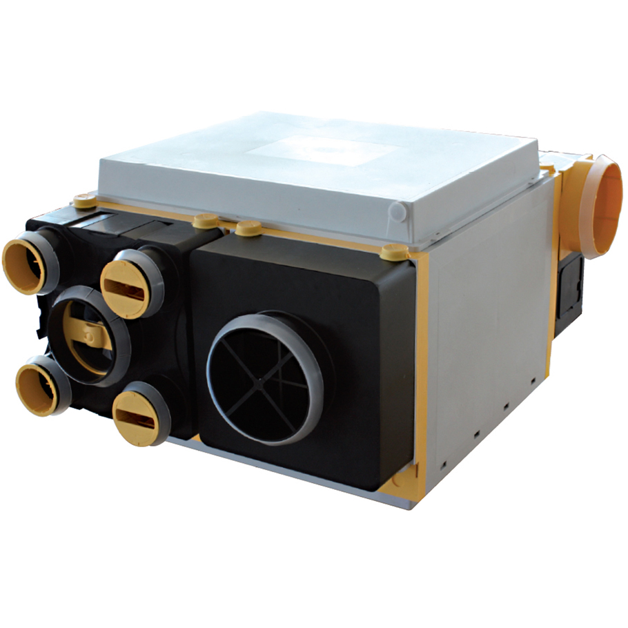 Photo Caisson VMC double flux AKOR T3/7 spécial rénovation. ByPass. Haut Rendement 92% - AKOR BP HR | Ref : 603040