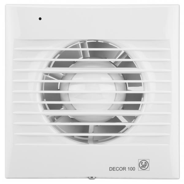 Photo A�rateur extra-plat, 95 m3/h, 13W, temporisation r�glable, D100 mm - DECOR 100 CRZ | Ref : 401386