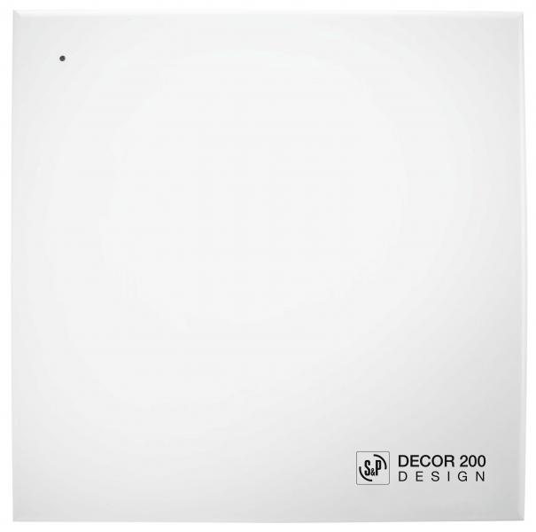 Photo Aérateur extra-plat design, 163 m3/h, 19,7W, clapet anti-retour, D120 mm - DECOR-200 C DESIGN | Ref : 401450