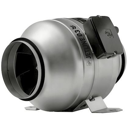 Photo Ventilateur tertiaire inline 300m3/h, D125, mono 230V, variateur,bote  borne  - JETLINE 03 | Ref : 246000