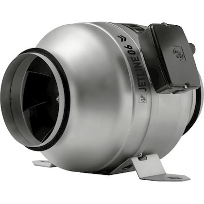 Photo Ventilateur tertiaire inline 600m3/h, D160, mono 230V, variateur,bote  borne  - JETLINE 06 | Ref : 246100