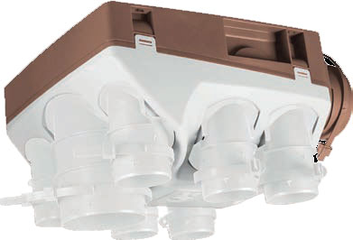 Photo kit ozeo2 cc hyg b t5/7 bouches cuisine pile/wc detec pres tres basse conso | Ref : 602611