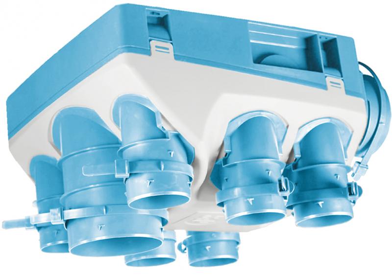 Photo Caisson VMC hygro basse conso 18 W-Th-C, pour logement jusqu'� 6 sanitaires - OZEO ST 2 HA/HB | Ref : 604700