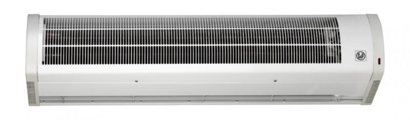 Rideau D'air Mural Froid Et Chauffant - Installation Sur Porte - 2 Réglages Volume D'air - Coque Métal Peint - Taille 90 Cm - Faible Bruit - 5