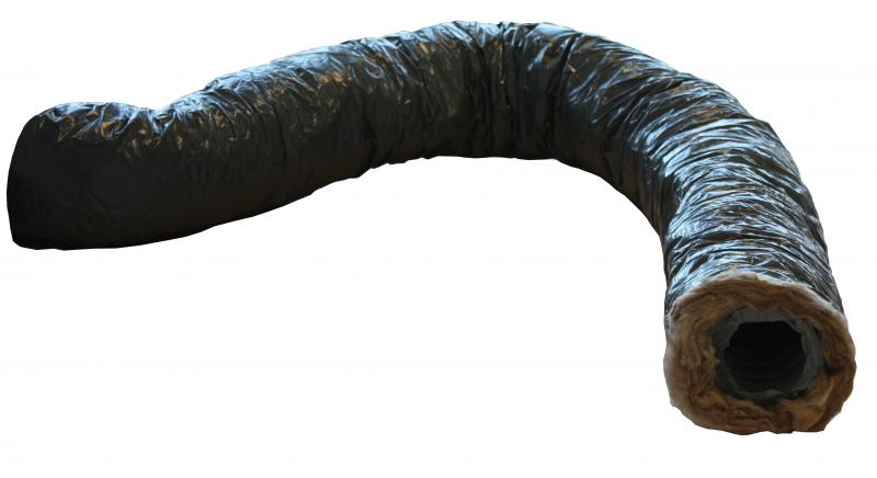 Photo Gaine souple isolée ECOSOFT, isolation 25 mm, zérophtalate, D 160 mm, long 3 m - GP ISO 160 3M ECOSOFT | Ref : 813943