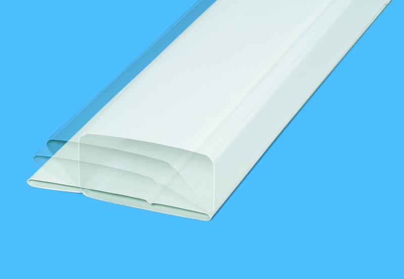 Photo Conduit rectangulaire PVC rigide 40 x 110 mm, quivalent D 80 mm, long 1,5 m - TPL 80/1.5 | Ref : 832100