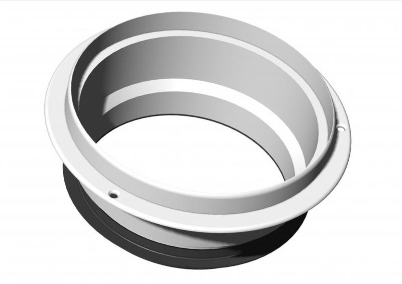 Photo Manchette de raccordement D 125 mm, longueur 50 mm, avec joint pour bouche BAR - MANCHON JOINT 125 LG50mm (BAR) | Ref : 854367