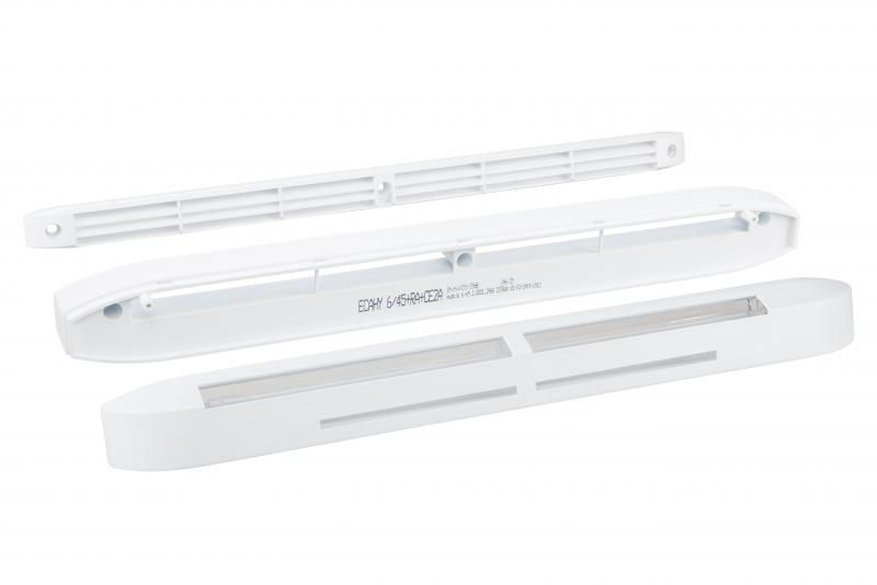 Photo Entr�e d'air hygro acoustique, 7/40 m3/h, marron, r�ser. 354x12mm + rall. acoust - ECA HY RA MARRON | Ref : 856551