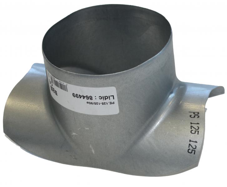 Photo Piquage express � 90� en acier galvanis�, D support 400 mm, D raccord 125 mm - PE 400-125/90 | Ref : 864762