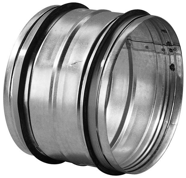 Photo Manchon raccord mle en acier galvanis, raccord  joint D 200 mm - MRTV 200 | Ref : 867857