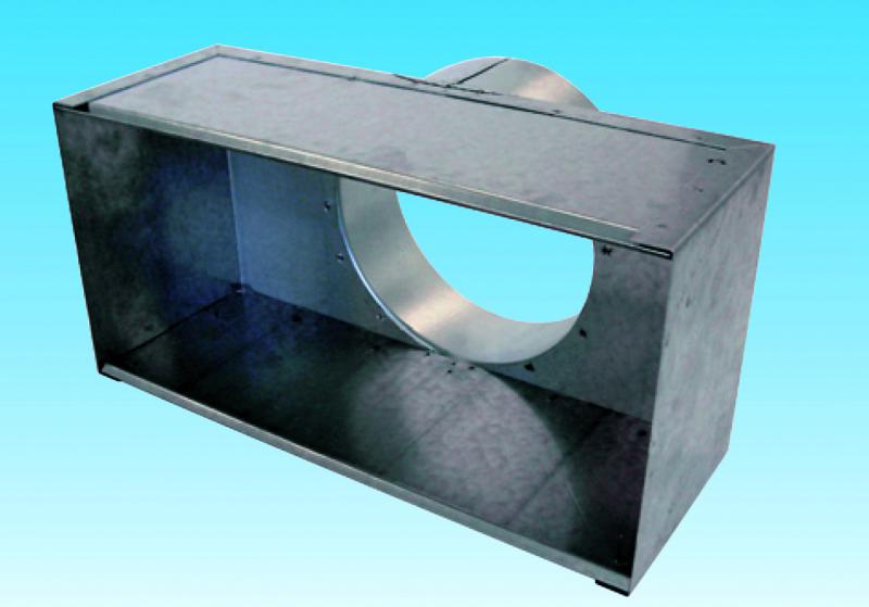 Plénum ABS pour grilles 300 x 150, raccord oblong égal... S&P