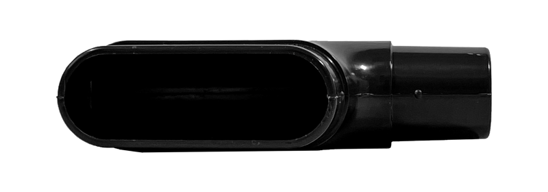 Vignette 2 produit Coude raccord gamme PLUGGIT horizontal, section 50 x 114 mm - CHR50 | Ref : 810403