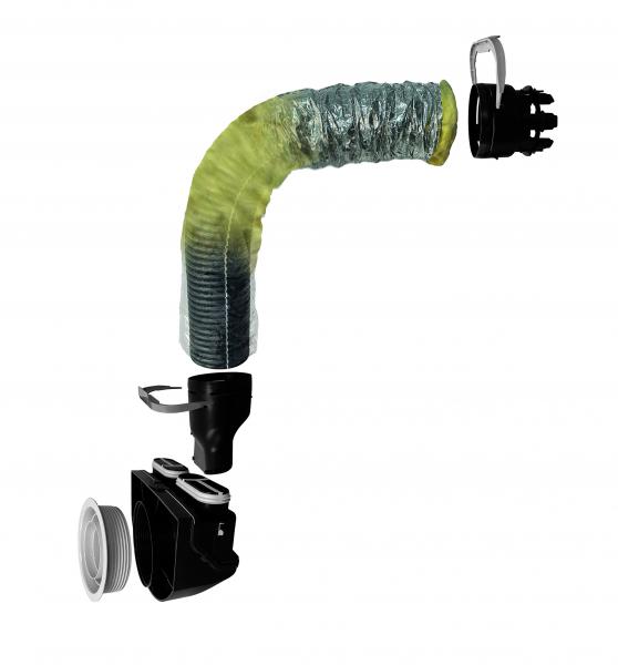 Vignette 2 produit Rduction conique en plastique. raccordement D 80/90 mm | Ref : 865052
