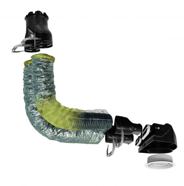 Vignette 2 produit Rduction conique en plastique. raccordement D 90/125 mm | Ref : 865053