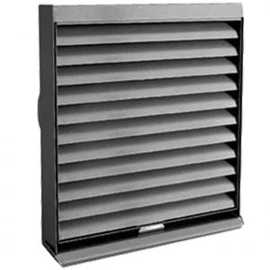 S&P Ventilation Grille extrieure extraction/reprise acier inox vernis. faade amovible. d 125mm 810412