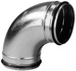 S&P Ventilation Coude 90 mle/mle acier galvanis  joints, classe c, d 200 mm - cdv 200/90 867768