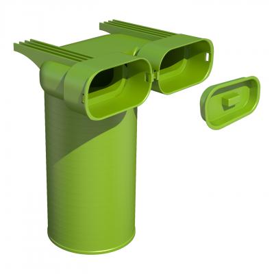 UBBINK FRANCE Raccordement 90� air excellent ae35sc d125mm 188300