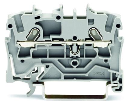 Photo TOPJOB�S : Borne de passage 2C / 1,5 (2,5) mm� / Gris | Ref : 20011201     