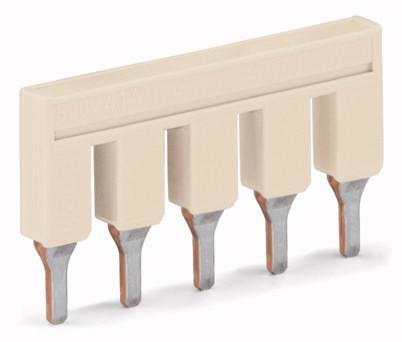 Photo TOPJOB�S : Peigne de pontage enfichable 5 p�les / Isol� / Gris clair | Ref : 2006405      