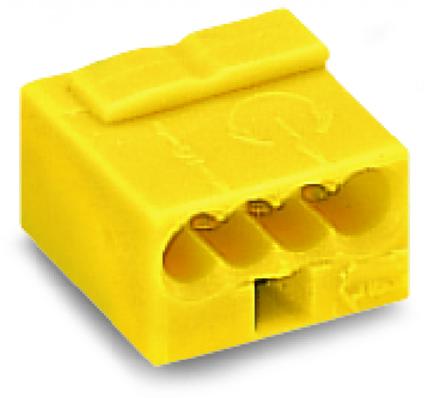 Photo Borne micro pour boîte de dérivation 4C / Jaune | Ref : 243504