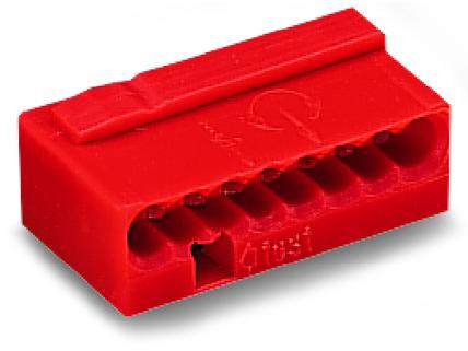 Photo Borne micro pour bote de drivation 8C / Rouge | Ref : 243808       