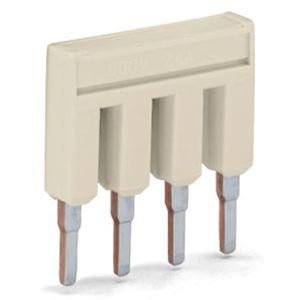 Photo TOPJOB�S : Peigne de pontage enfichable 4 p�les / Isol� / Gris clair | Ref : 2001404      